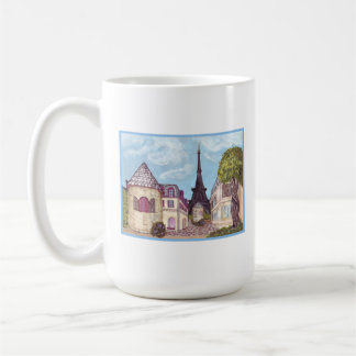 Paris inspired landscape with Eiffel Tower Mug