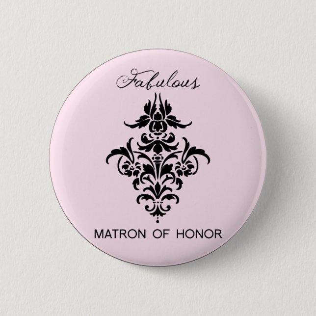 Paris Inspired Matron of Honor Button (Front)