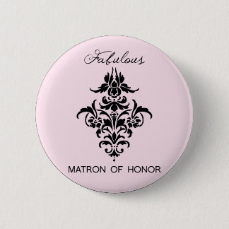 Paris Inspired Matron of Honor Button
