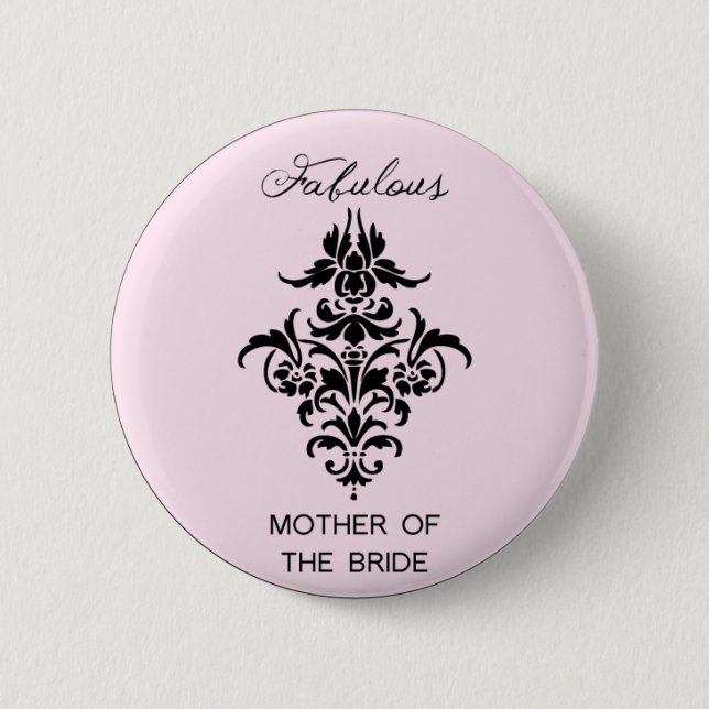 Paris Inspired Mother of the Bride Button (Front)