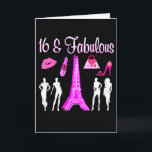 PARIS INSPIRED SWEET 16TH BIRTHDAY DESIGN INVITATION<br><div class="desc">This awesome 16 year old will love to celebrate turning 16 with this Paris inspired Happy 16th birthday design on a terrific selection of Tees, Mugs, Jewelry, and Gifts. Surprise your awesome 16 year old Birthday Girl with a stylish Paris Lover 16th birthday gift that will be cherished every year....</div>