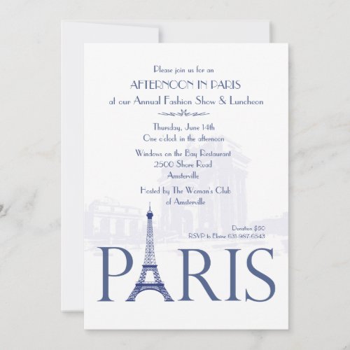 Paris Invitation