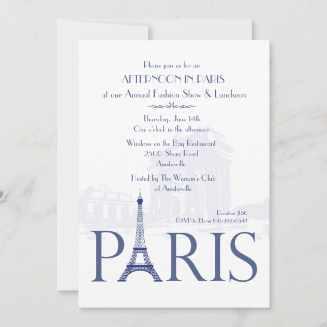 Paris Invitation (Front)