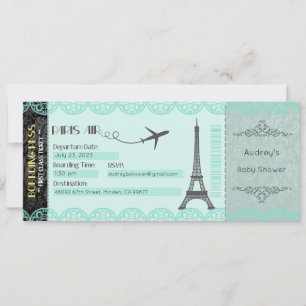 Paris Invitation, Custom Paris Invitation