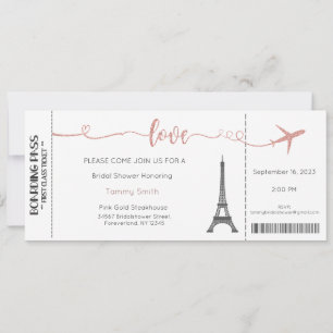 Paris Invitation, Paris Bridal Shower Invitation