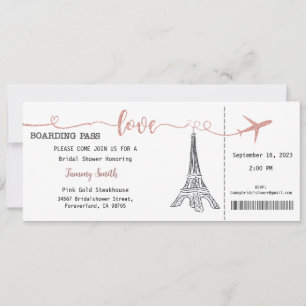 Paris Invitation, Paris Bridal Shower Invitation