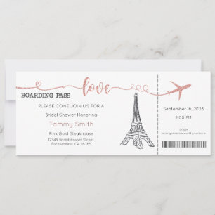 Paris Invitation, Paris Bridal Shower Invitation