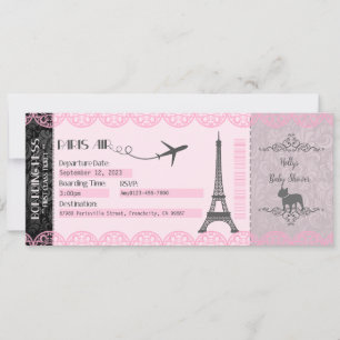Paris Invitation, Paris Party Invitation, Birthday Invitation