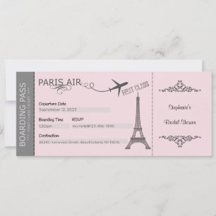Paris Invitation, Paris Theme Invitation, Custom Invitation