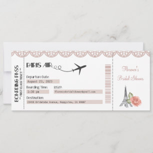 Paris Invitation, Paris Theme Party, Bridal, Baby Invitation