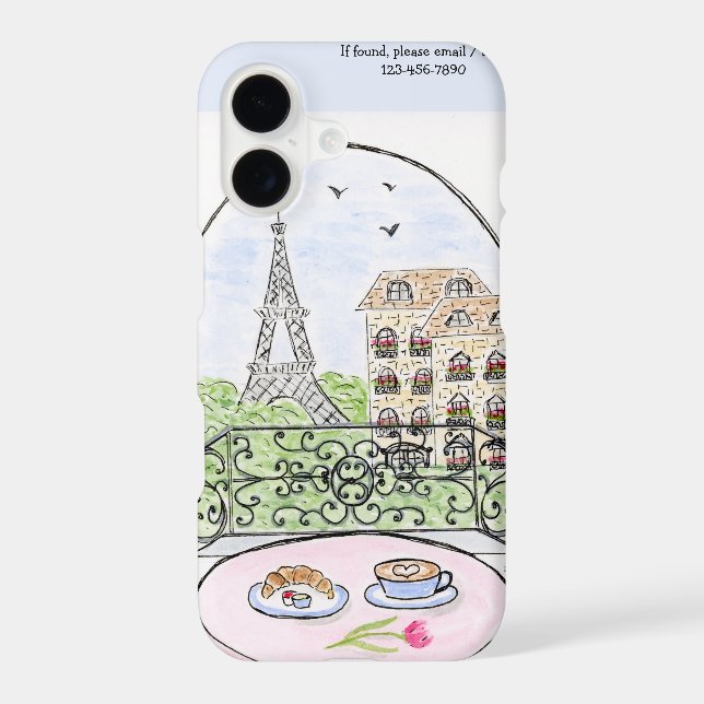 Paris is a Good Idea Iphone Case (Back)