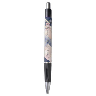 Paris is Always A Good Idea Blue Pink Bow Pen