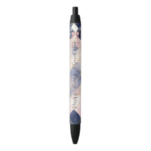 Paris is Always A Good Idea Blue Pink Bow Pen