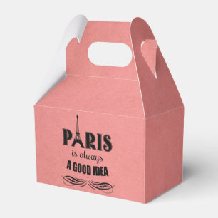 Paris is always a good idea favor boxes