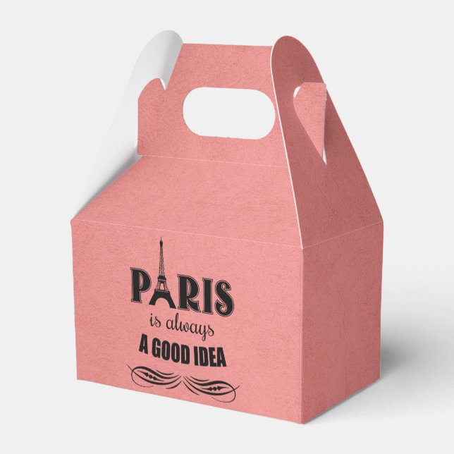Paris is always a good idea favor boxes (Back Side)