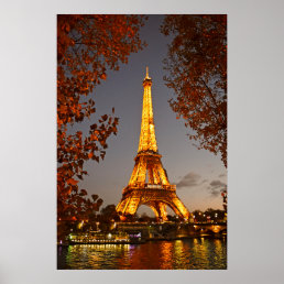 Paris is Always a Good Idea for a Nighttime Stroll Poster
