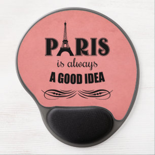 Paris is always a good idea gel mouse pad