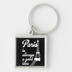 Paris is always a good idea keychain