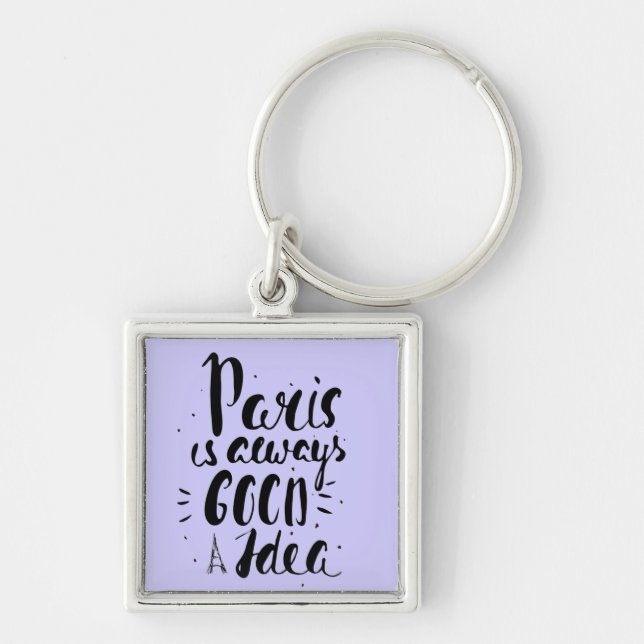 Paris Is Always A Good Idea Keychain (Front)