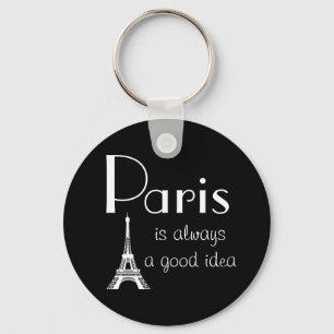 Paris is always a good idea keychain