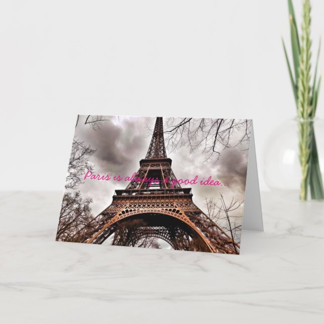 "Paris is always a good idea" Note Card (Front)