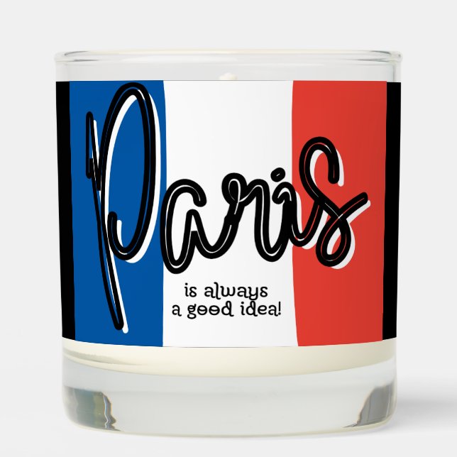 Paris is always a good idea Peony Scented Candle (Front)