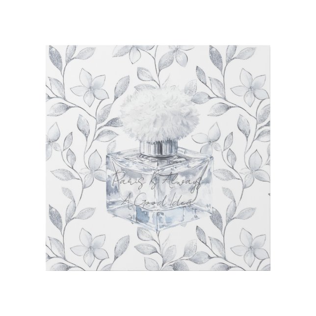 Paris is always a good idea perfume leaves gallery wrap (Front)