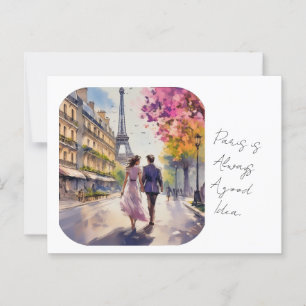Paris is always a good idea Postcard