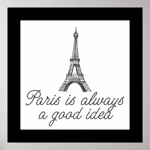 Paris is always a good idea poster