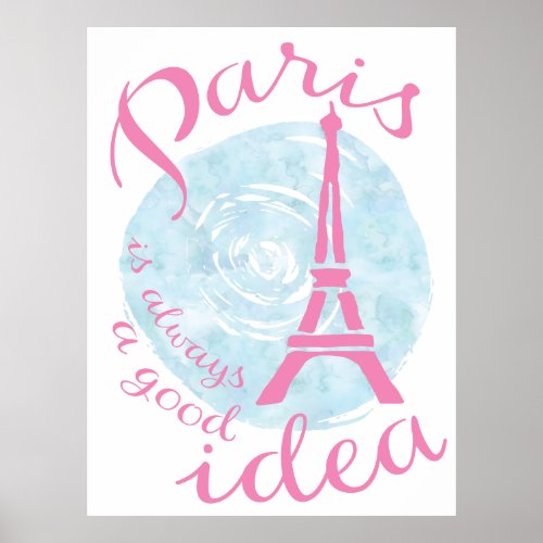 Paris is always a good idea poster