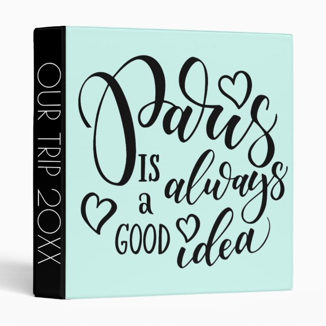 Paris Is Always A Good Idea Script Binder (Front/Spine)