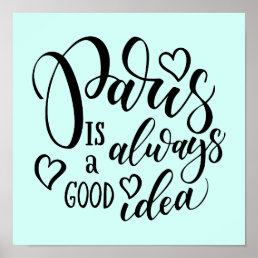 Paris Is Always A Good Idea Script Poster