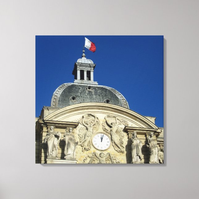 Paris - Jardin De Luxombourg Canvas Print (Front)