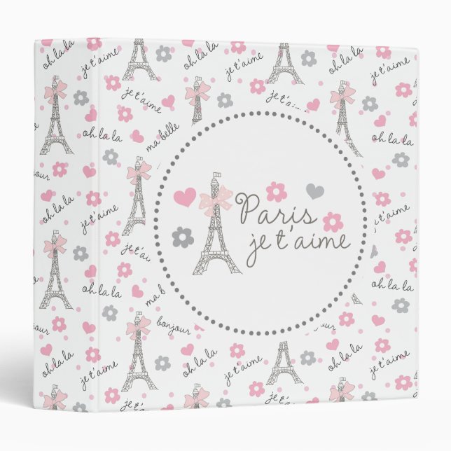Paris Je T'aime Binder (Front/Spine)