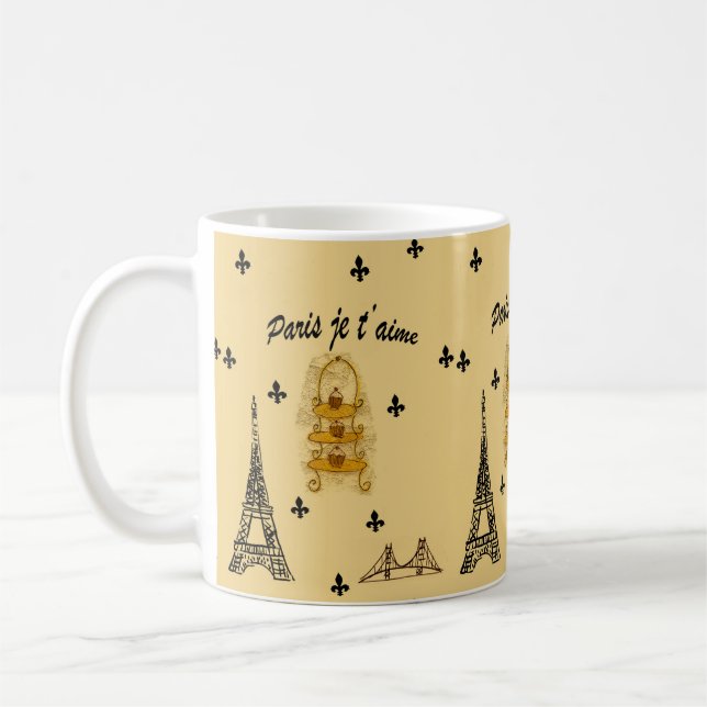 Paris je t'aime coffee mug (Left)