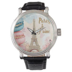  Paris, Je T'aime - Eiffel Tower with Macarons  Watch