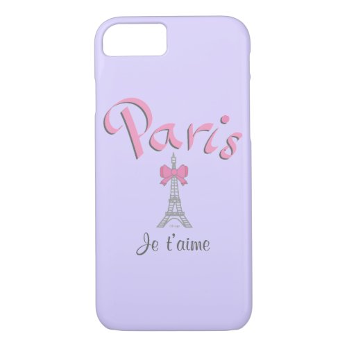 Paris _ Je taime I love you Cool iPhone 7 iPhone 87 Case