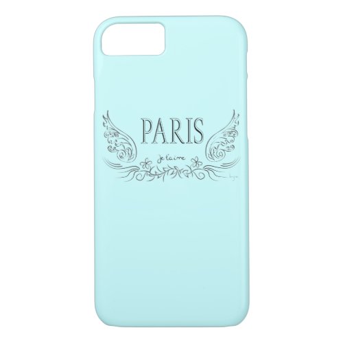 PARIS Je taime I love you iPhone 7 Case