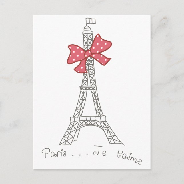 Paris...Je t'aime Postcard (Front)