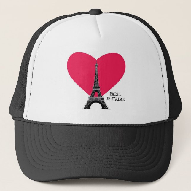 Paris, Je T'Aime Trucker Hat (Front)
