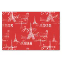 Paris Joyeux Noel Christmas Vintage Tissue Paper