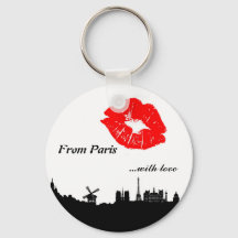 Paris Key Chain, with love