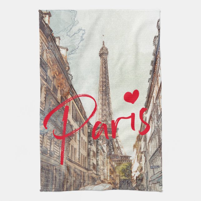 Paris Kitchen Towel (Vertical)