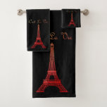 Paris: La Tour Eiffel Bath Towel Set at Zazzle