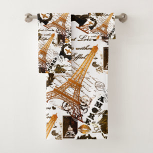 Paris: La Tour Eiffel Bath Towel Set