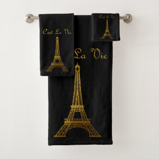 Paris: La Tour Eiffel Bath Towel Set