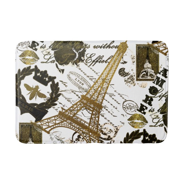Paris: La Tour Eiffel Bathroom Mat (Front)