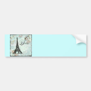 Paris La Tour Eiffel French Design Bumper Sticker