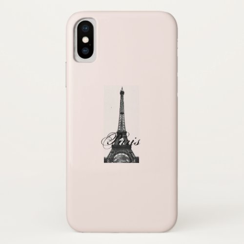 Paris _ La Tour Eiffel pastel Eiffel Tower iPhone X Case