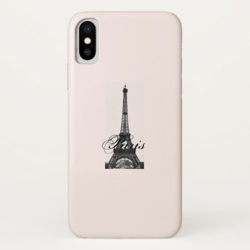 Paris _ La Tour Eiffel pastel Eiffel Tower iPhone X Case